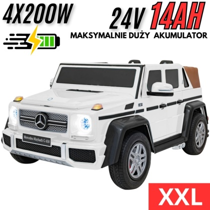 Pojazd Mercedes Benz MAYBACH G650 Biały