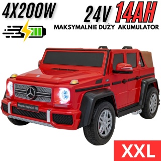Pojazd Mercedes Benz MAYBACH G650 Czerwony
