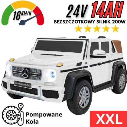 Pojazd Mercedes Benz MAYBACH G650 STRONG Biały