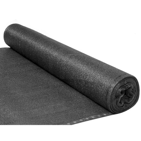 Siatka Cieniująca Na Ogrodzenie Płot Maskująca Szara 1.5M 25M 70g/m²