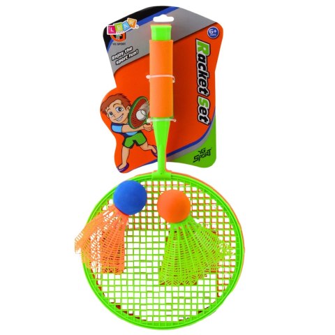 Zestaw Rakiety Do Badmintona 2 Rakietki 2 Duże Lotki Z Piłką