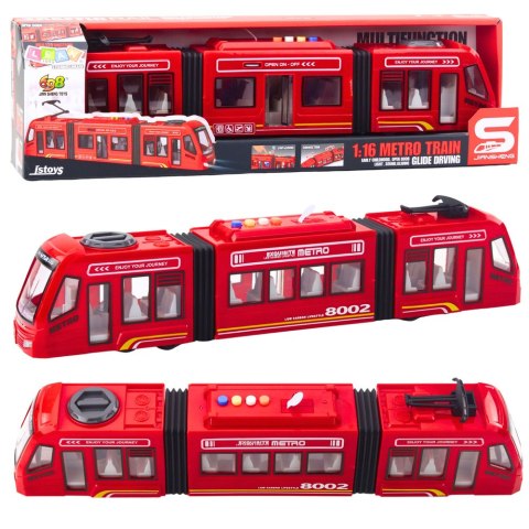 Metro Miejskie Otwierane Drzwi Światła Dźwięki Czerwone 1:16