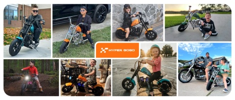 Motor CHOPPER Elektryczny Dla Dzieci HyperGoGo Cruiser 12 do 16km/h zielony