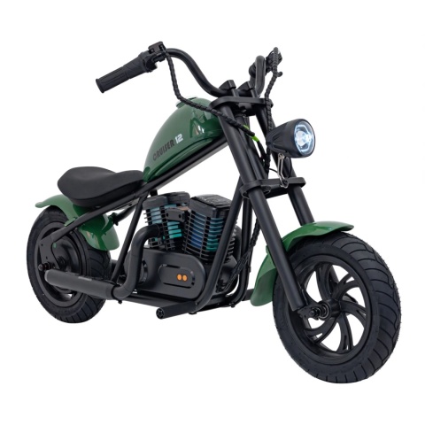 Motor CHOPPER Elektryczny Dla Dzieci HyperGoGo Cruiser 12 do 16km/h zielony