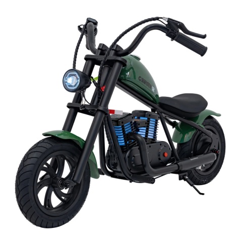 Motor CHOPPER Elektryczny Dla Dzieci HyperGoGo Cruiser 12 do 16km/h zielony
