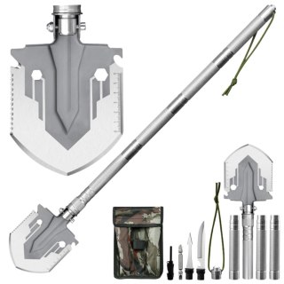 Saperka Wojskowa 16w1 Narzędzia Taktyczne Survivalowe Nóż Krzesiwo Tasak