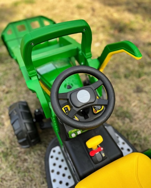 ZESTAW John DEERE koparka + przyczepka PEG-PEREGO 12V 2x165W