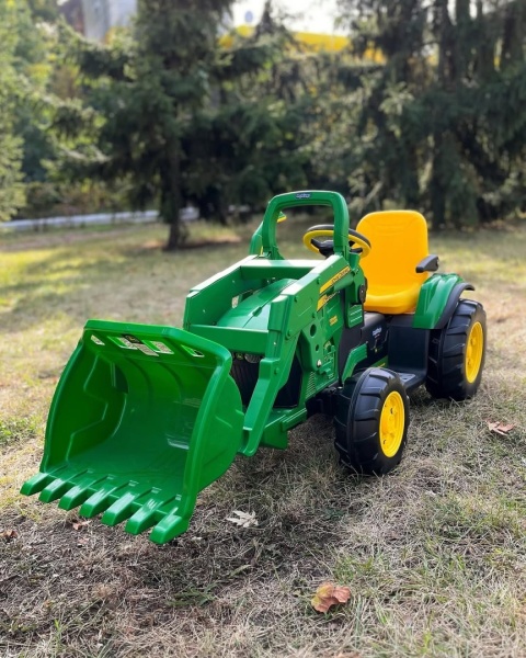 ZESTAW John DEERE koparka + przyczepka PEG-PEREGO 12V 2x165W