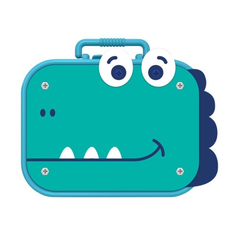 Zestaw Do Skręcania DIY Walizka Układanka Dinozaury Klocki Wkrętarka 228el.