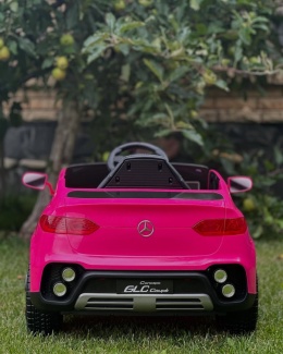 Auto na Akumulator Mercedes GLC COUPE 63S Różowy 4x45W + LITOWOJONOWY AKUMULATOR 12V 7,5Ah