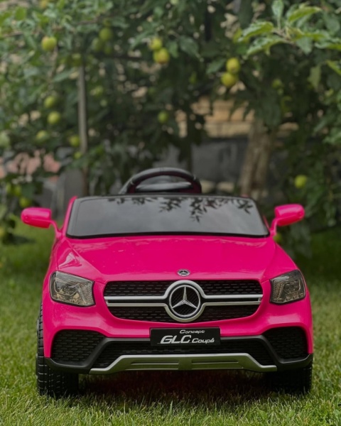 Auto na Akumulator Mercedes GLC COUPE 63S Różowy 4x45W + LITOWOJONOWY AKUMULATOR 12V 7,5Ah