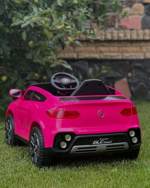 Auto na Akumulator Mercedes GLC COUPE 63S Różowy 4x45W + LITOWOJONOWY AKUMULATOR 12V 7,5Ah