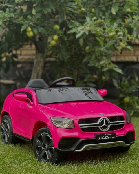 Auto na Akumulator Mercedes GLC COUPE 63S Różowy 4x45W + LITOWOJONOWY AKUMULATOR 12V 7,5Ah