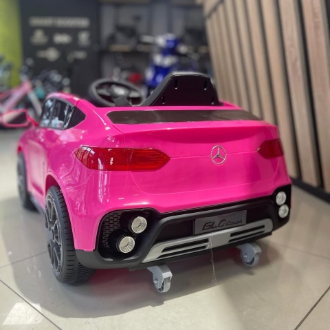 Auto na Akumulator Mercedes GLC COUPE 63S Różowy 4x45W + LITOWOJONOWY AKUMULATOR 12V 7,5Ah