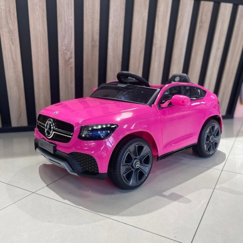 Auto na Akumulator Mercedes GLC COUPE 63S Różowy 4x45W + LITOWOJONOWY AKUMULATOR 12V 7,5Ah