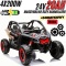 Auto na akumulator Buggy CAN-AM Maverick 3 Turbo RR Beżowy 4x200W 24V 20Ah - POWIĘKSZONY AKUMULATOR