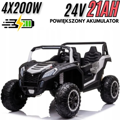 Auto na akumulator MEGA Buggy ATV Racing A032 4x4 Biały 24V 21Ah