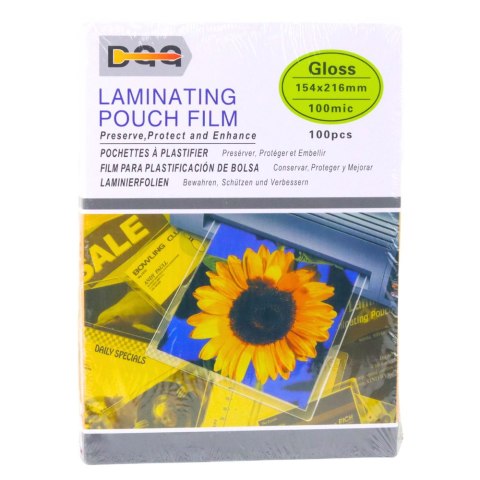 Folia Do Laminowania Błyszcząca B6 154x216mm 100mic 100szt.