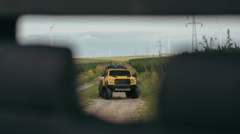 OUTLET! JEEP RAPTOR F150 4x4 AUTO NA AKUMULATOR 12Ah PILOT KOŁA EVA SKÓRA 4X4