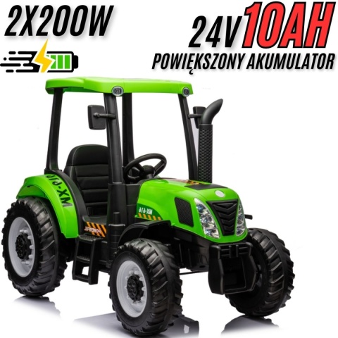 Traktor Na Akumulator A011 24V Zielony