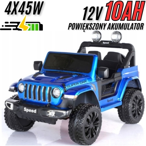 WIELKI JEEP FT-938 4x45W 12V10Ah - POWIĘKSZONY AKUMULATOR
