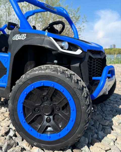 Auto na akumulator Farmer Truck UTV Racing 24V 4x75W + KIPER Niebieski