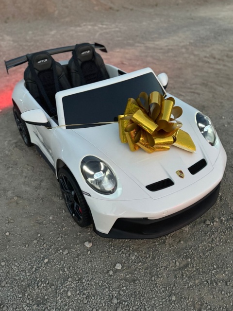 Auto na akumulator Porsche 911 GT3 24V 14Ah Biały + 4x200W MOCY + PILOT