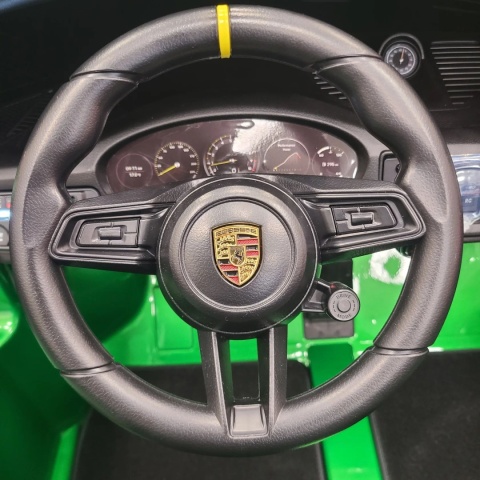 Auto na akumulator Porsche 911 GT3 24V 10Ah zielony lakierowany + 4x200W MOCY + PILOT