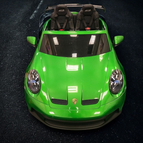 Auto na akumulator Porsche 911 GT3 24V 10Ah zielony lakierowany + 4x200W MOCY + PILOT