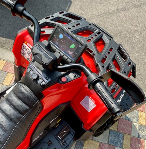 Duży Quad na akumulator Can Am Outlander 4x200W 24V ATV Czerwony