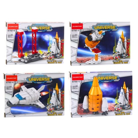 Klocki Konstrukcyjne Stacja Kosmiczna Rakieta Kolekcja 24-58 el. Mix