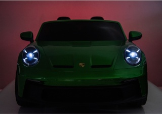 Auto na akumulator Porsche 911 GT3 24V 10Ah zielony lakierowany + 4x200W MOCY + PILOT