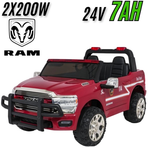 Pojazd RAM 3500 Straż Pożarna Czerwony