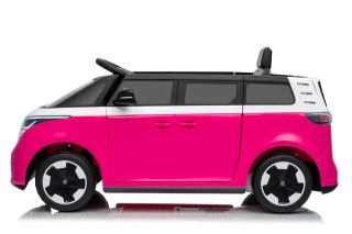 Auto na akumulator Volkswagen ID BUZZ 2x45W 12V + PILOT Różowy