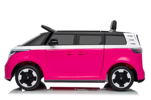 Auto na akumulator Volkswagen ID BUZZ 2x45W 12V + PILOT Różowy