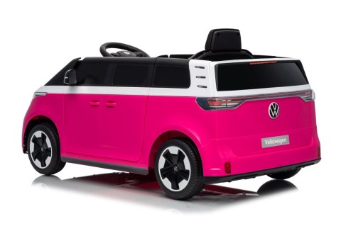 Auto na akumulator Volkswagen ID BUZZ 2x45W 12V + PILOT Różowy