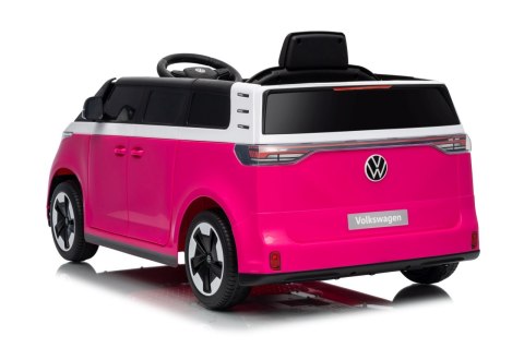 Auto na akumulator Volkswagen ID BUZZ 2x45W 12V + PILOT Różowy