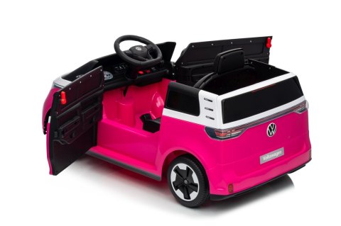 Auto na akumulator Volkswagen ID BUZZ 2x45W 12V + PILOT Różowy