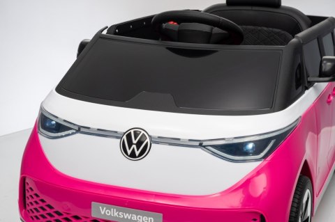 Auto na akumulator Volkswagen ID BUZZ 2x45W 12V + PILOT Różowy