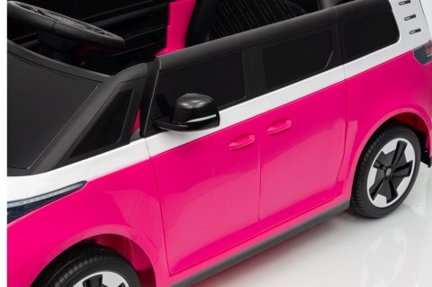 Auto na akumulator Volkswagen ID BUZZ 2x45W 12V + PILOT Różowy