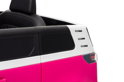Auto na akumulator Volkswagen ID BUZZ 2x45W 12V + PILOT Różowy