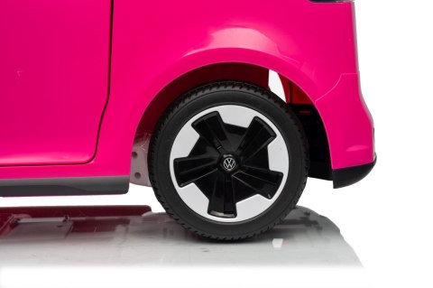 Auto na akumulator Volkswagen ID BUZZ 2x45W 12V + PILOT Różowy