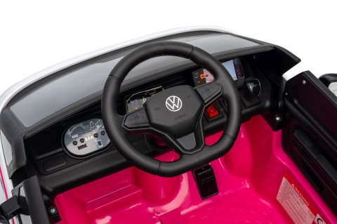 Auto na akumulator Volkswagen ID BUZZ 2x45W 12V + PILOT Różowy