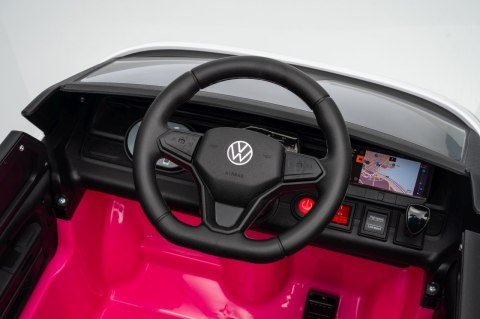 Auto na akumulator Volkswagen ID BUZZ 2x45W 12V + PILOT Różowy