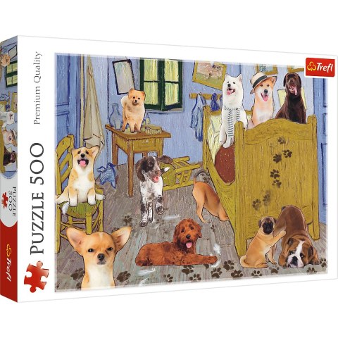 Puzzle - 500 - Pokój van Gogha Psia Rewolucja Trefl 37539