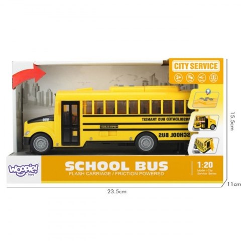 WOOPIE Autobus Szkolny Interaktywny Elektryczny 1:20