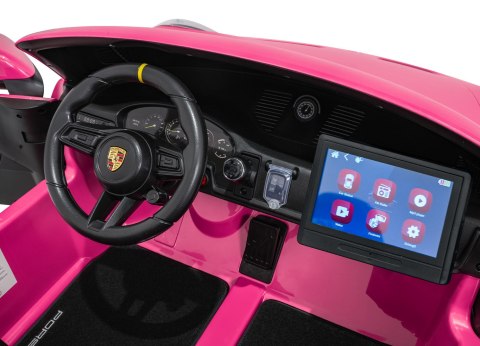 Auto na akumulator Porsche 911 GT3 560W 24V10AH STRONG + PANEL MP4 Różowy