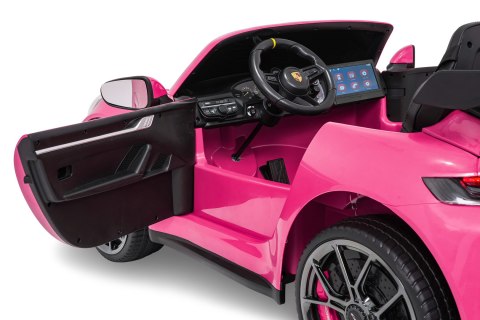 Auto na akumulator Porsche 911 GT3 560W 24V10AH STRONG + PANEL MP4 Różowy