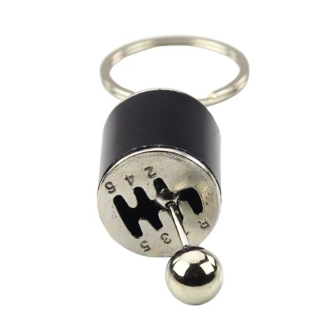 Brelok Metalowy Do Kluczy Skrzynia Biegów Ruchoma Czarny