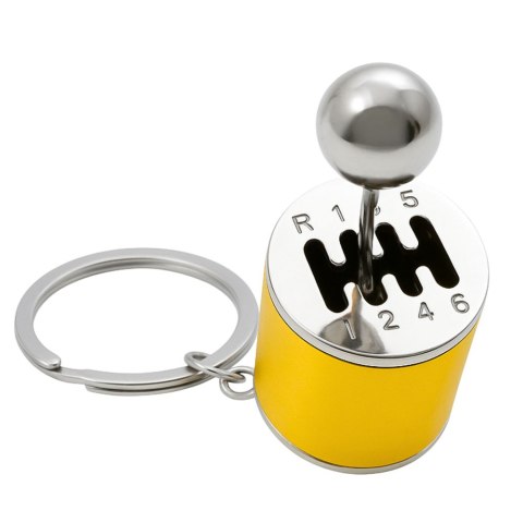 Brelok Metalowy Do Kluczy Skrzynia Biegów Ruchoma Złoty